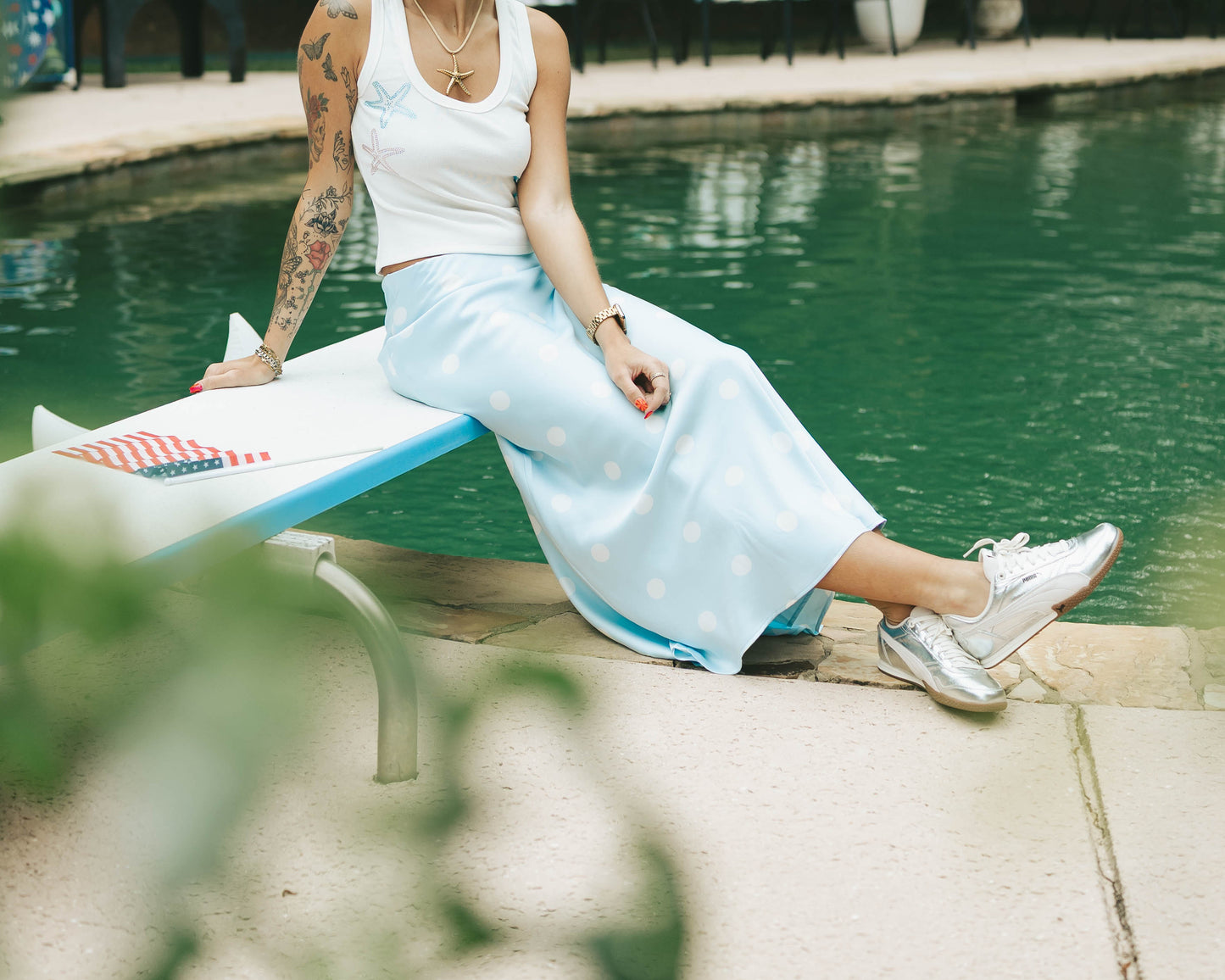 Baby Blue Bubbly Skirt