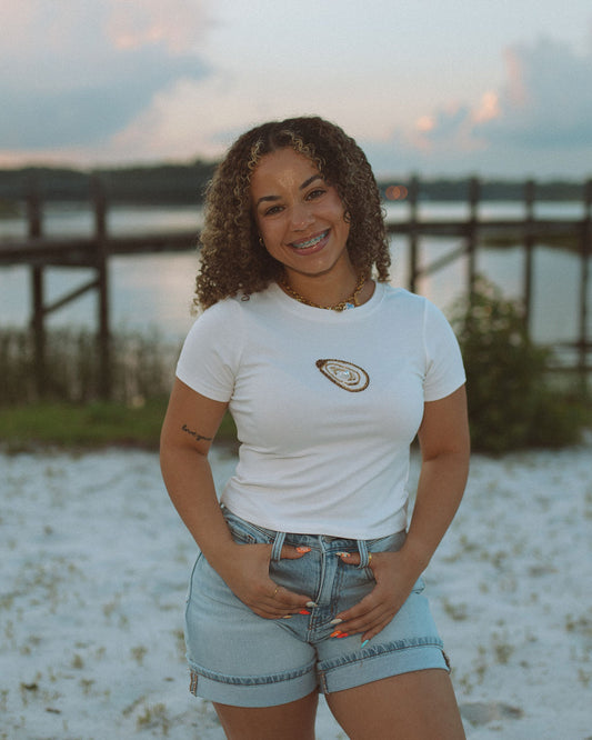 Beaded Oyster Tee