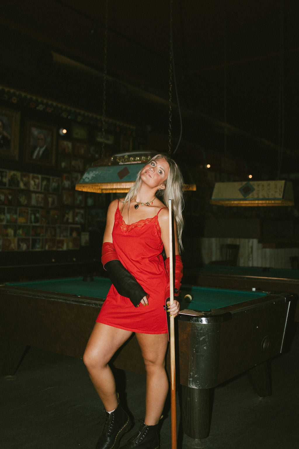 Lace Red Mini Dress
