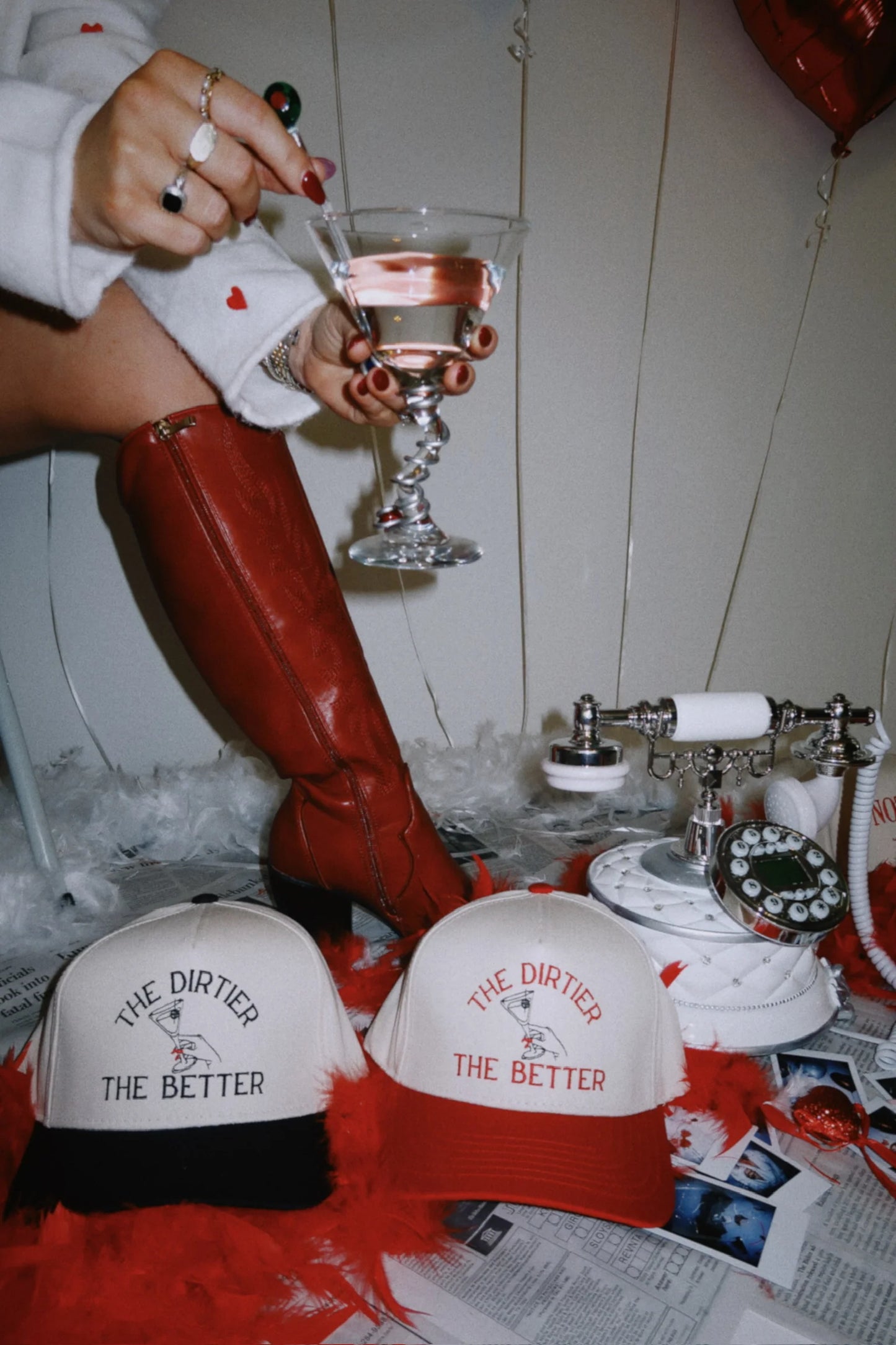 The Dirtier The Better Hat - Red