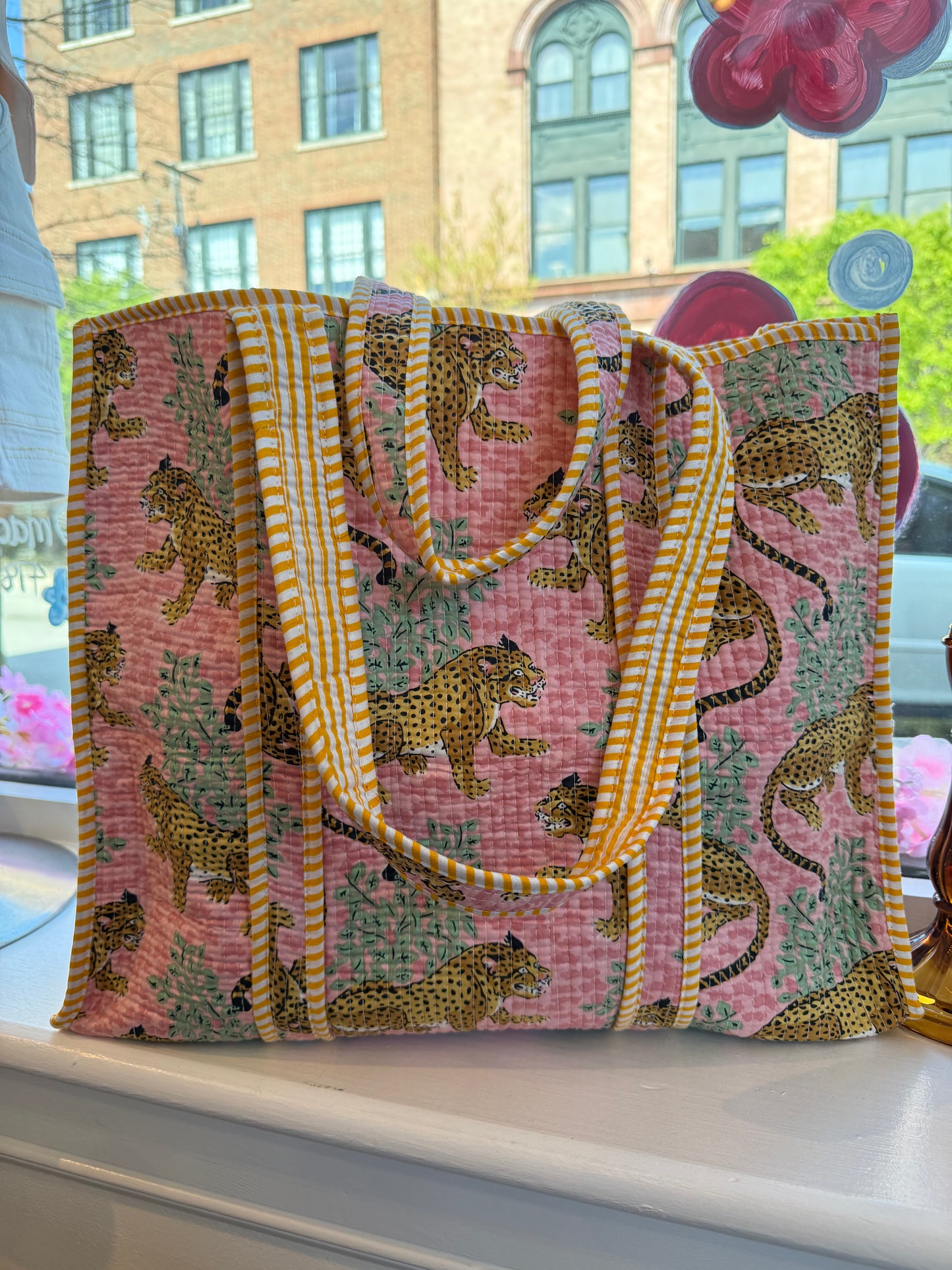 Pink Prowl Handmade Tote Bag