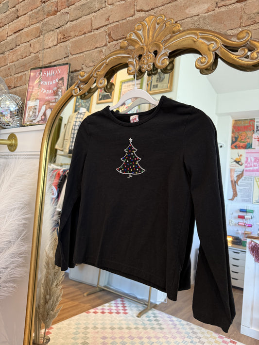 Vintage Christmas Tree Long Sleeve