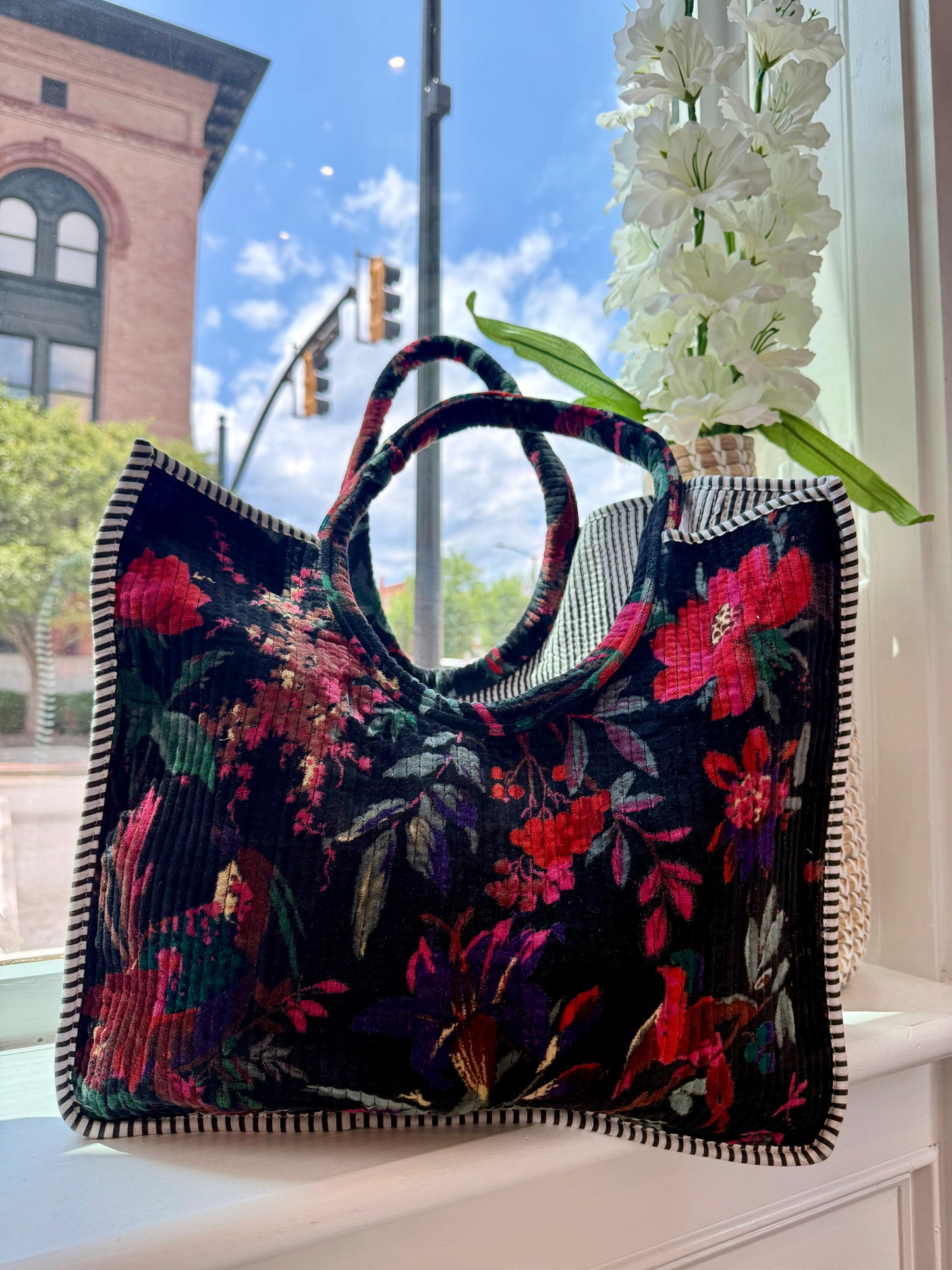 Tropical Escape Handmade Tote Bag