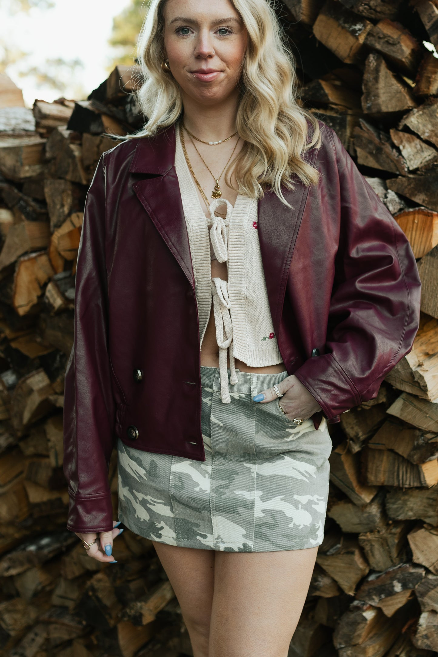 Merlot Leather Jacket