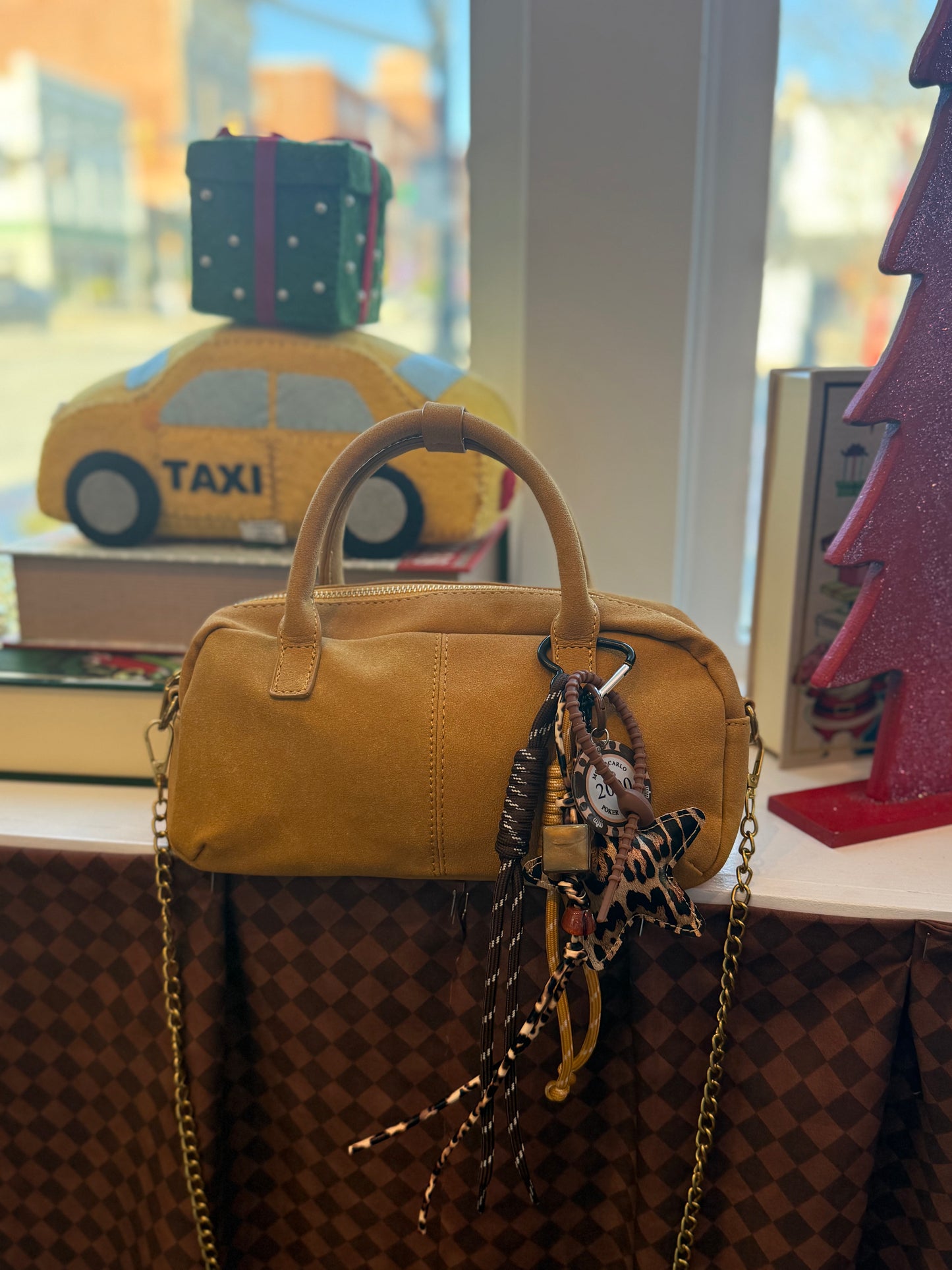 Retro Leopard Star Bag Charm