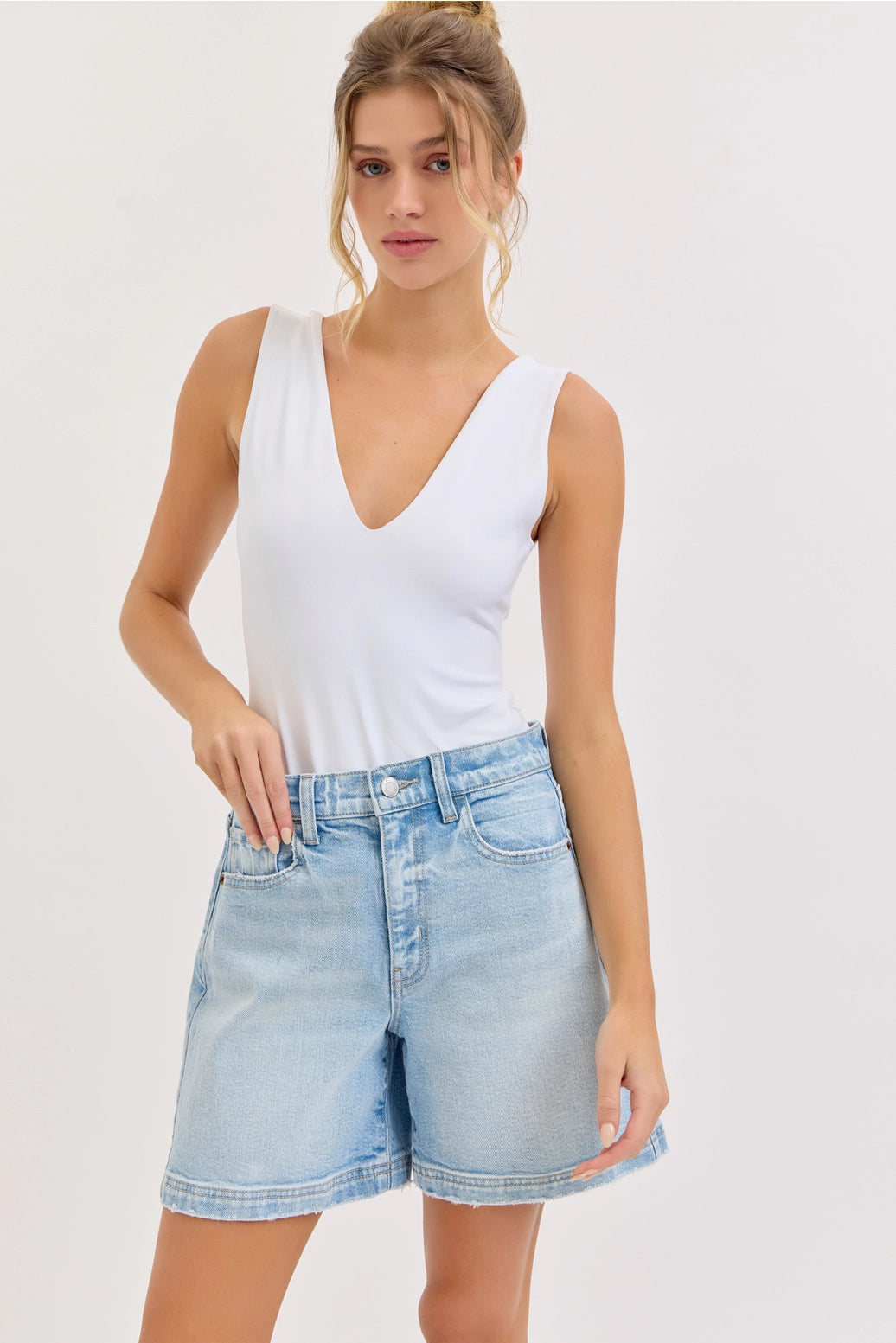 Off Duty Distress Shorts