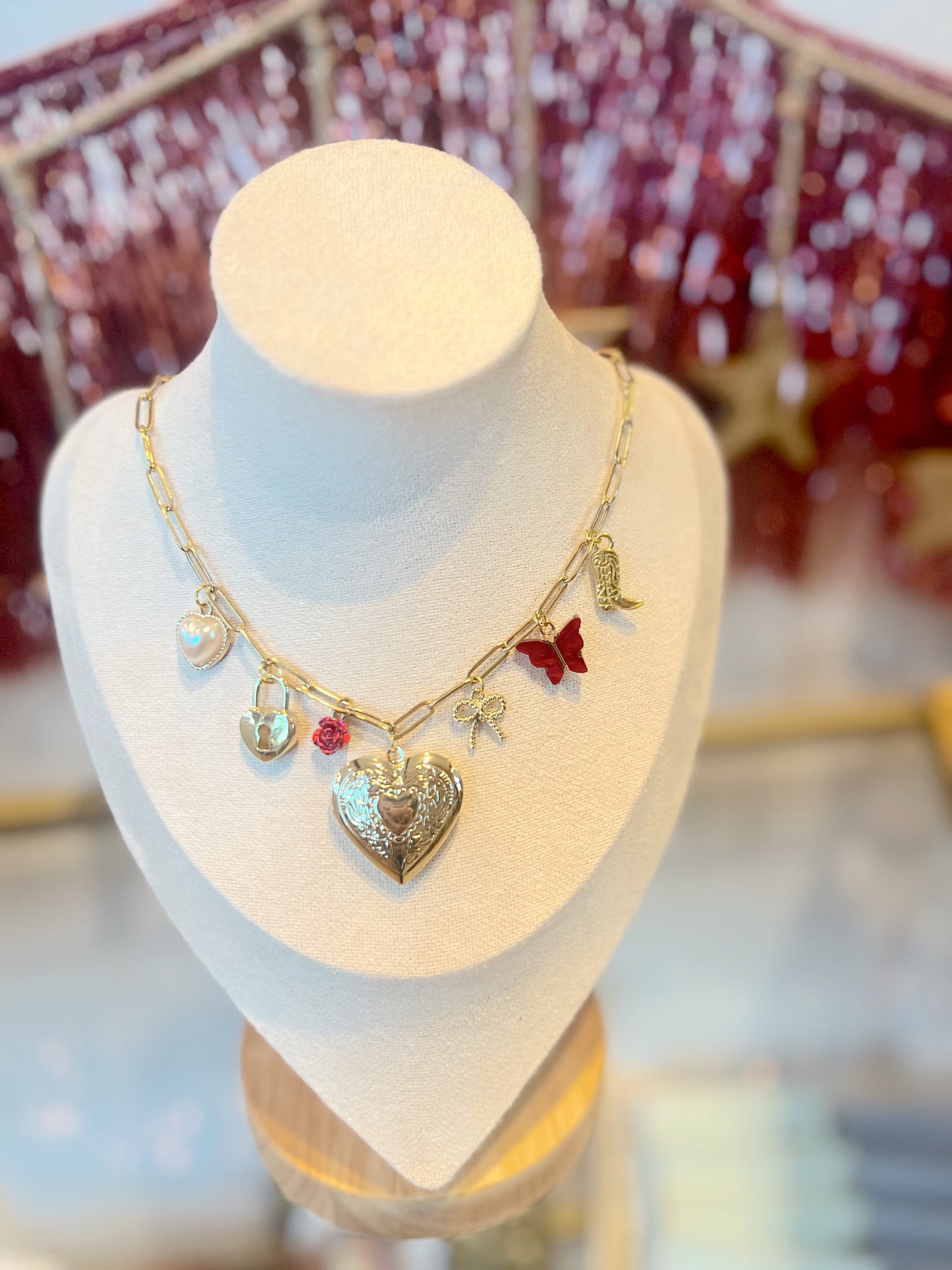Lock of Love Charm Necklace