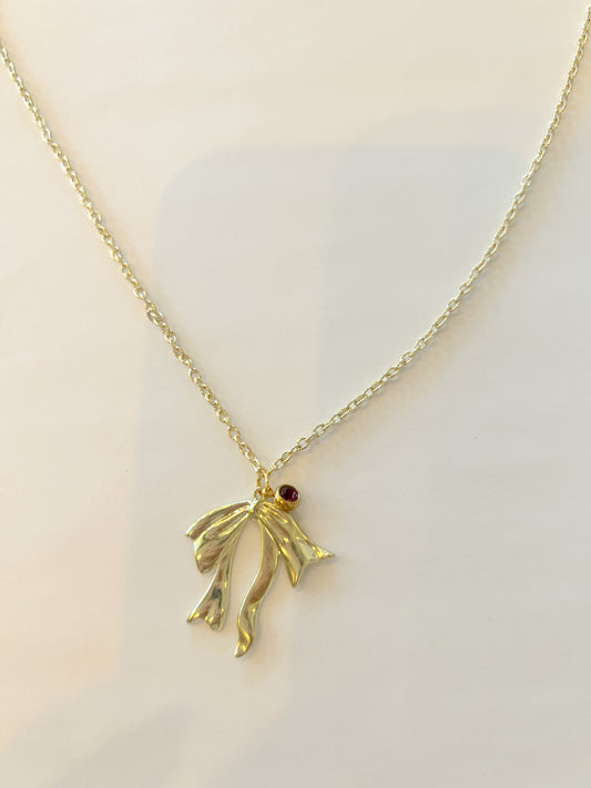Bow Pendant Necklace