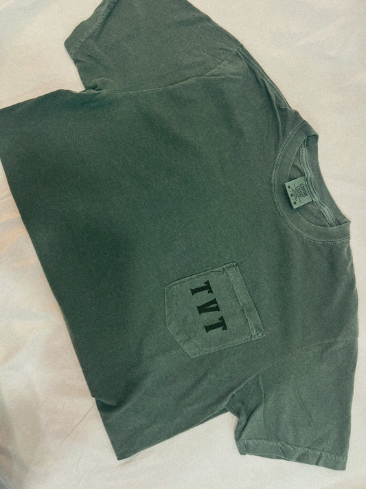 TVT T-Shirt - pocket tee/green