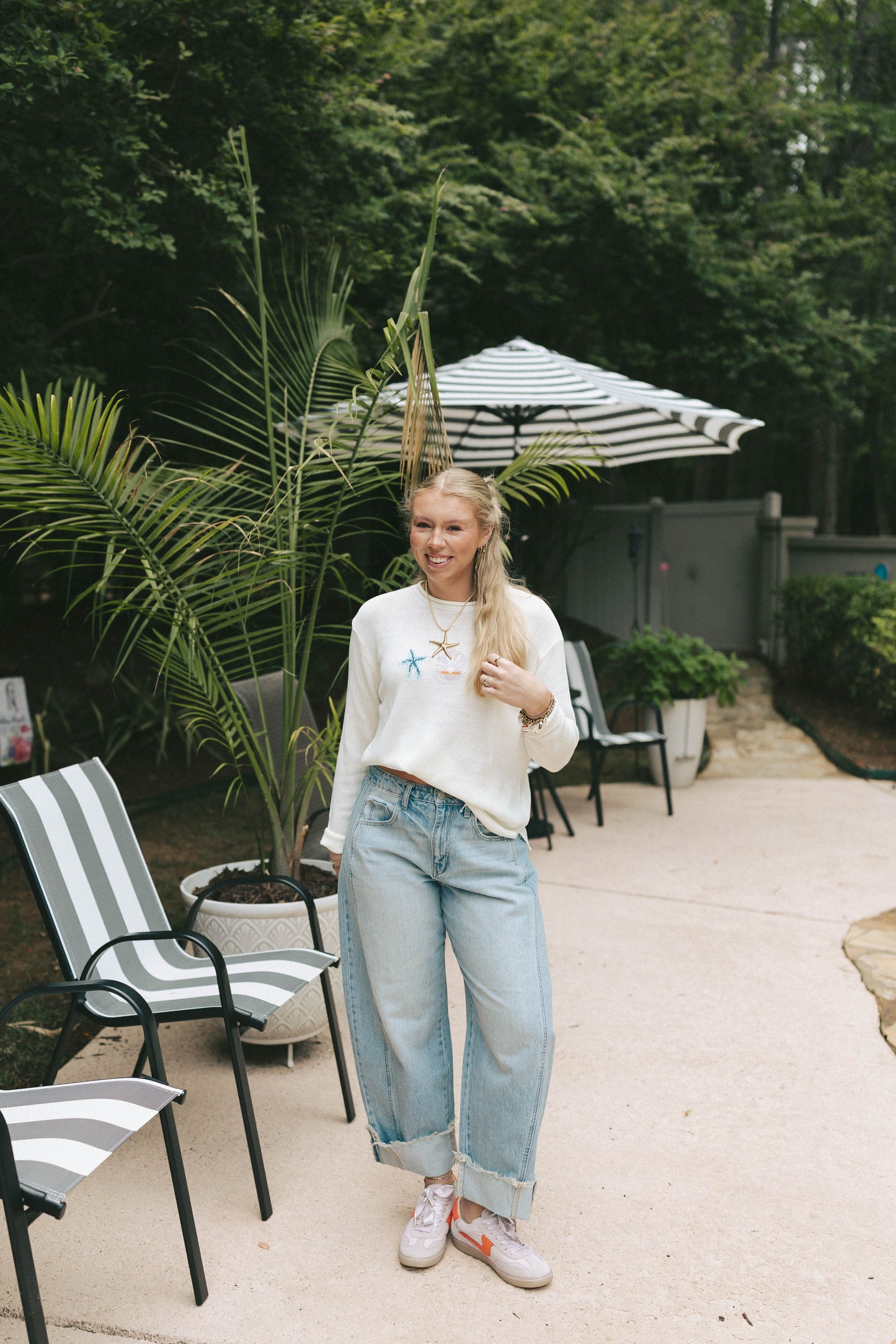 Easy Roll Barrel Jeans