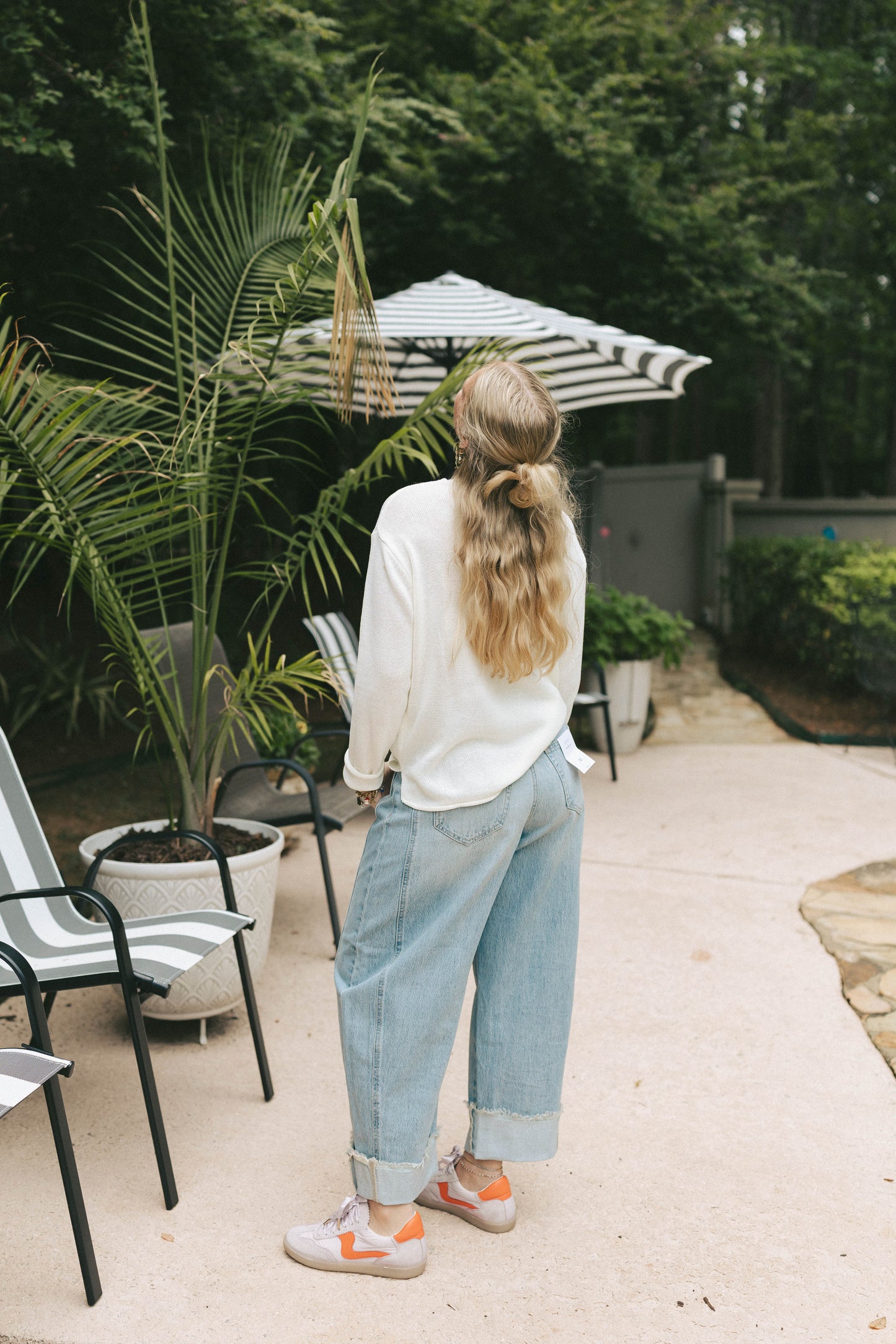 Easy Roll Barrel Jeans