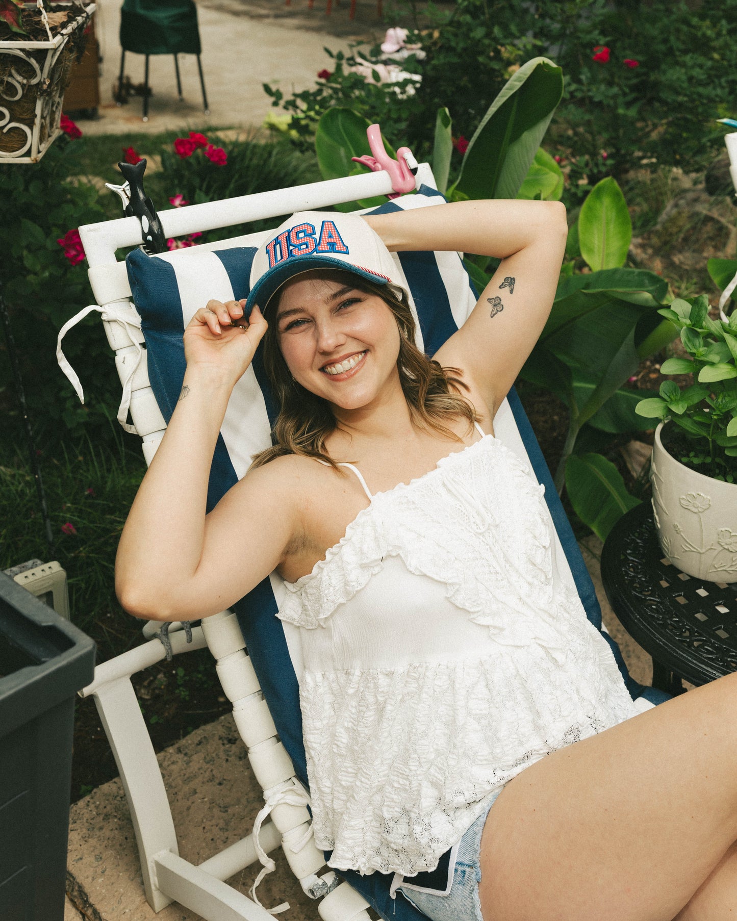 USA Denim Brim Trucker Hat