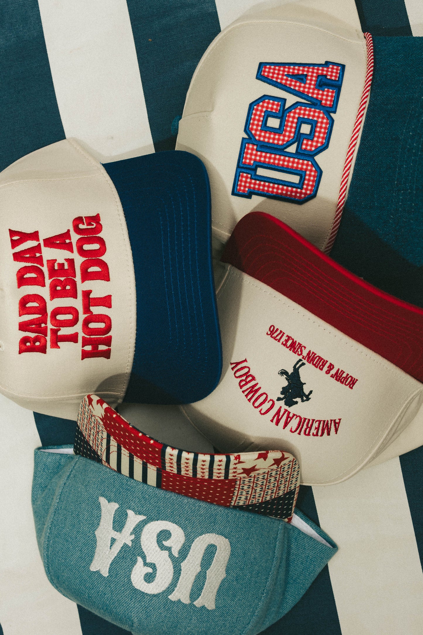 USA Denim Brim Trucker Hat