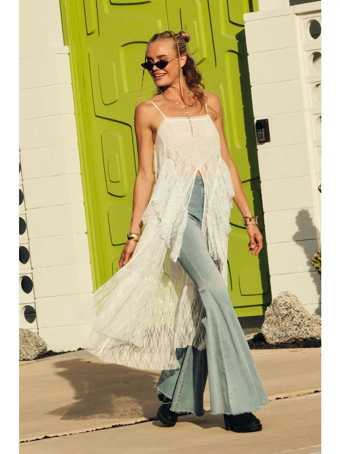 Moonlight Lace Slip Maxi