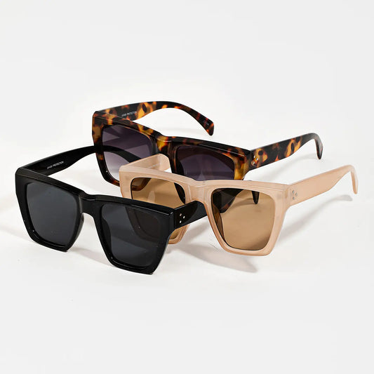 Large Cat Eye Square Frame Sunglasses