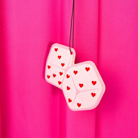 Heart Dice Car Air Freshener