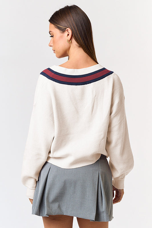 Contrast Timeless Sweater