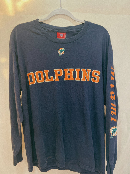 Vintage Dolphins Long Sleeve