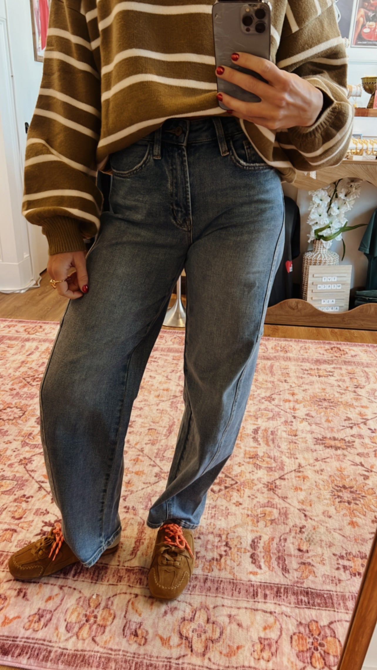 Full Length Barrel Jeans