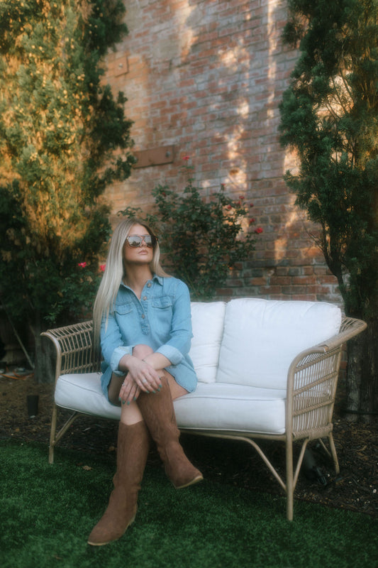 Chambray Shirt Dress