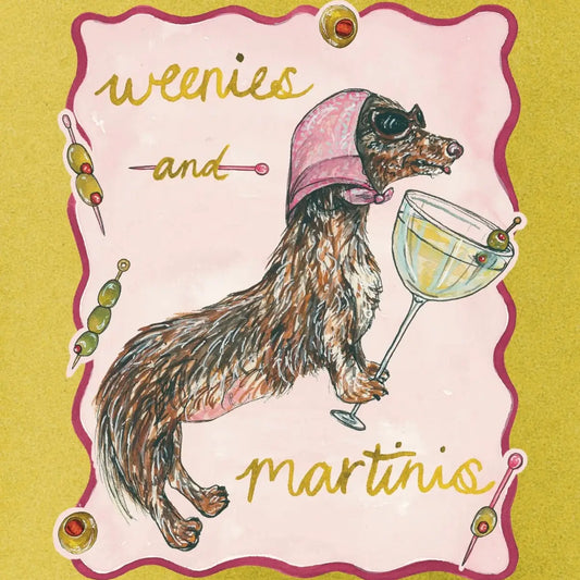 Weenies & Martinis Print