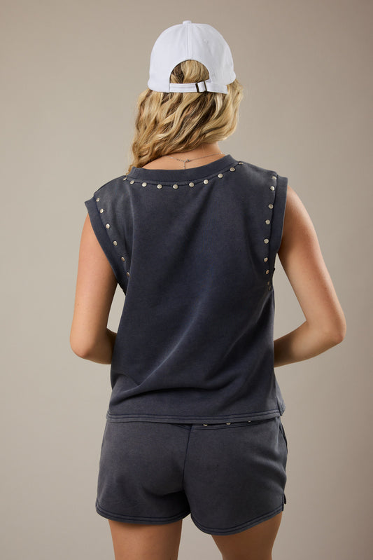 Studded Staple Top