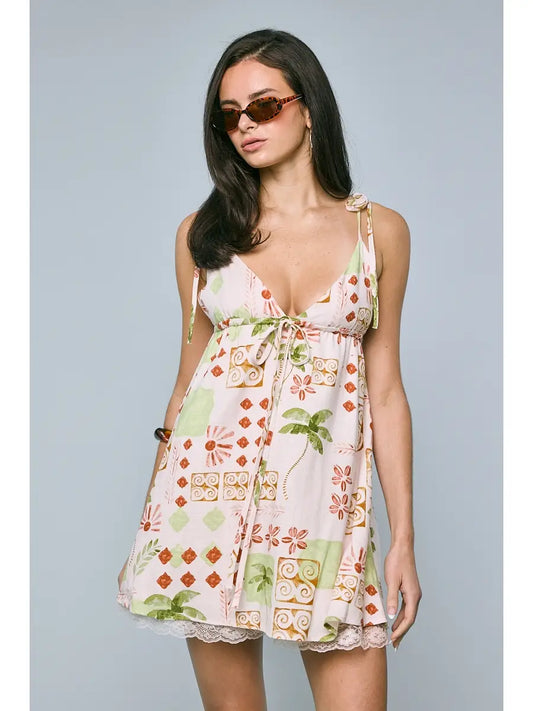 Vintage Palm Dress