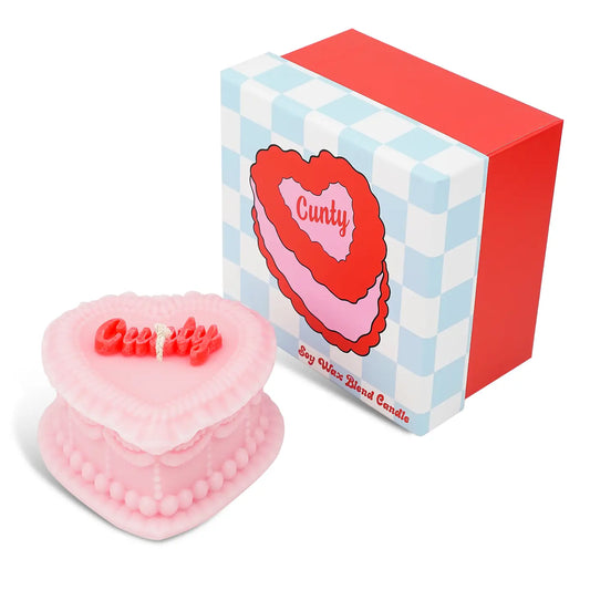 C Word Heart Candle