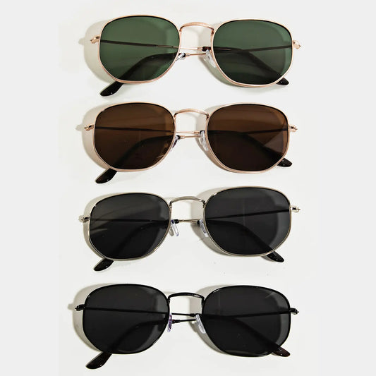 Thin Metallic Frame Sunglasses