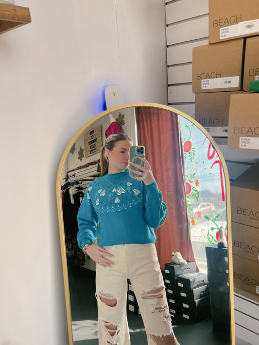Winter Ski Christmas Crewneck