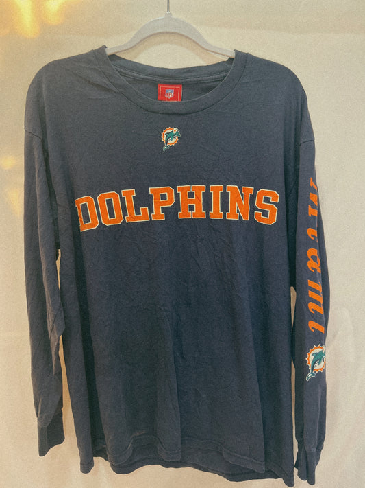 Vintage Dolphins Long Sleeve