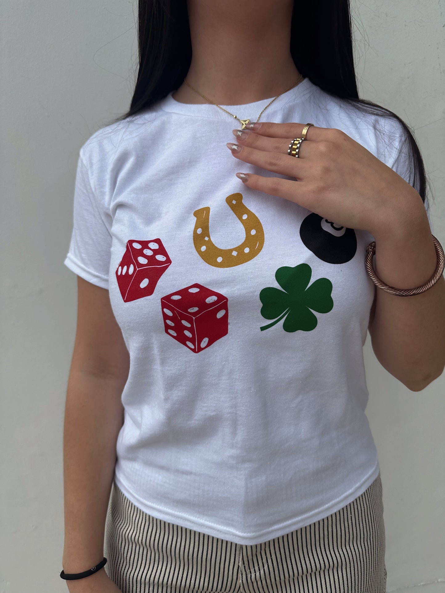 Feeling Lucky 90s Baby Tee