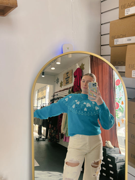 Winter Ski Christmas Crewneck