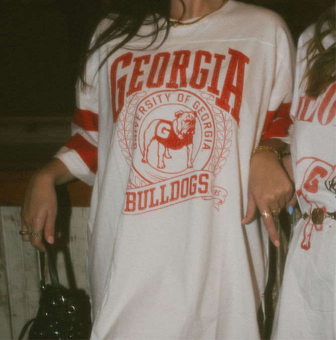 Georgia Double Stripe Oversized Tee