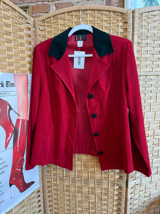 Red & Black Blazer