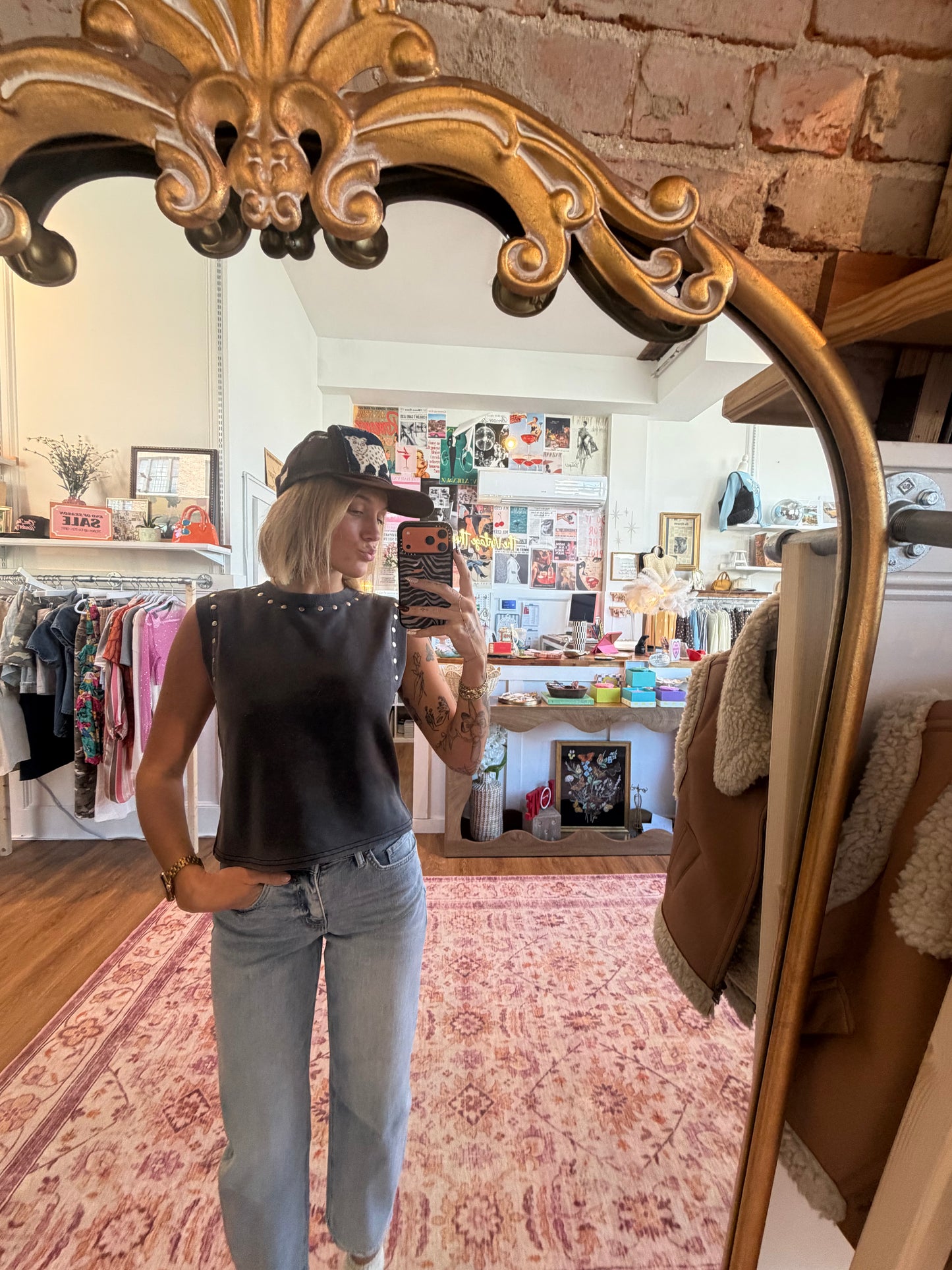 Studded Staple Top