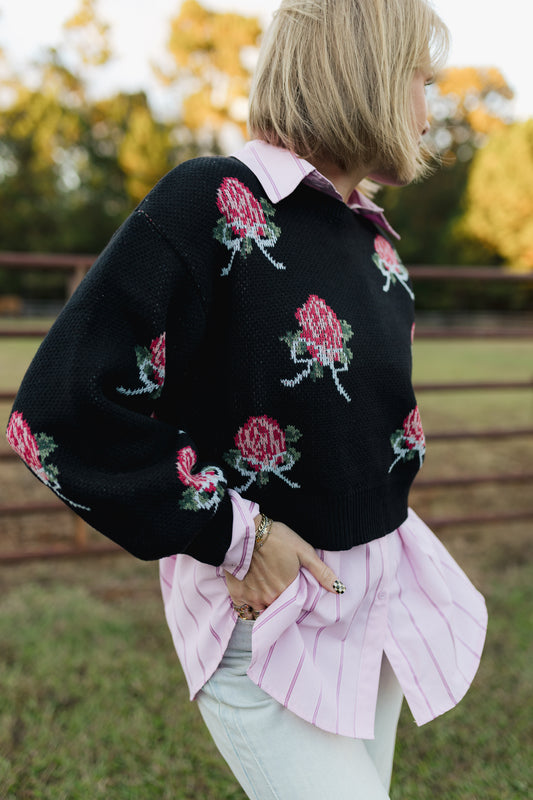 Tickled Pink Button Down