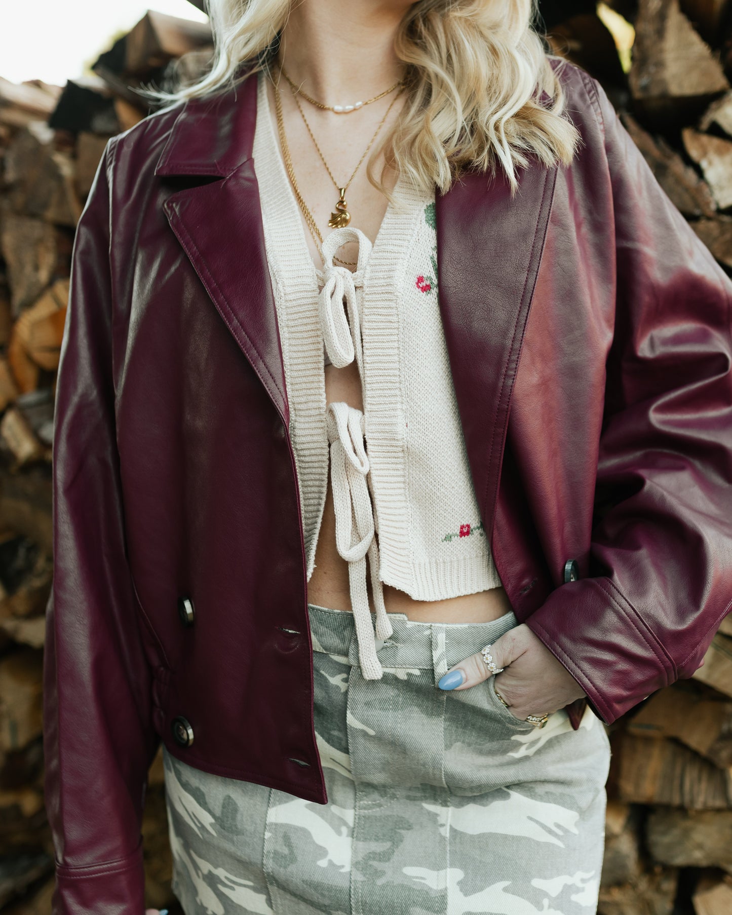 Merlot Leather Jacket