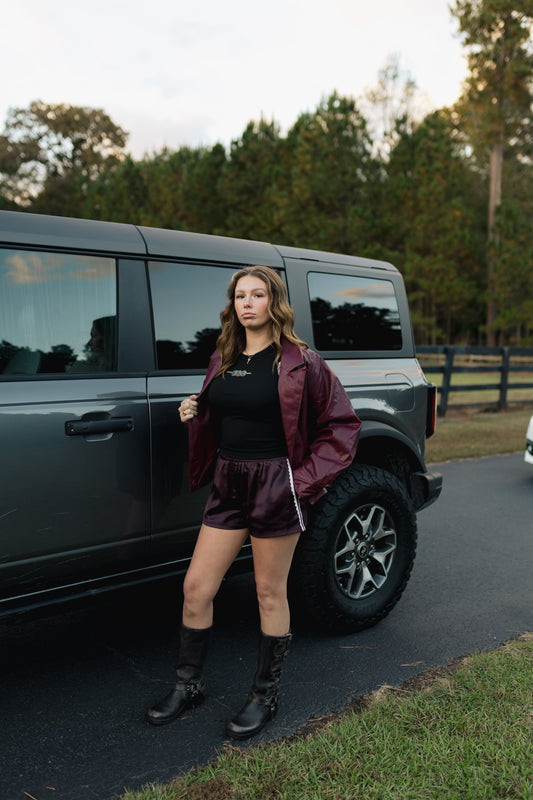 Merlot Leather Jacket