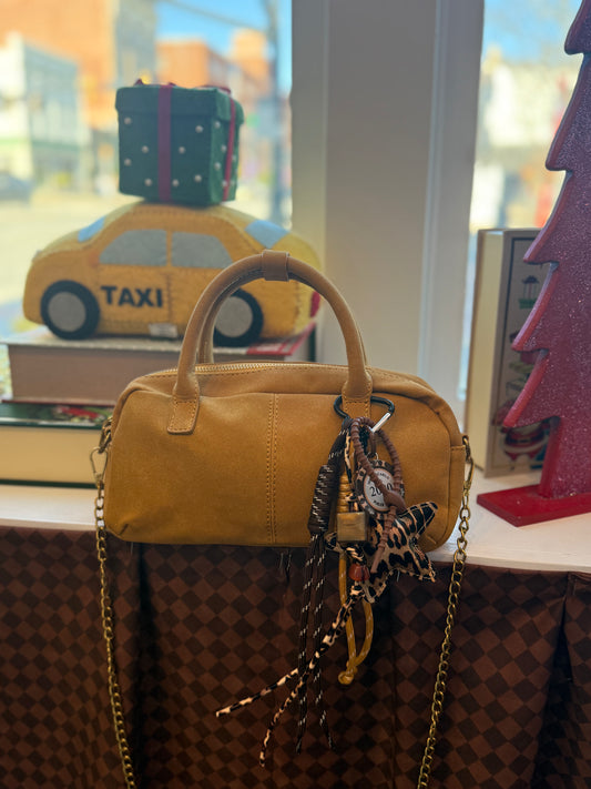 Retro Leopard Star Bag Charm