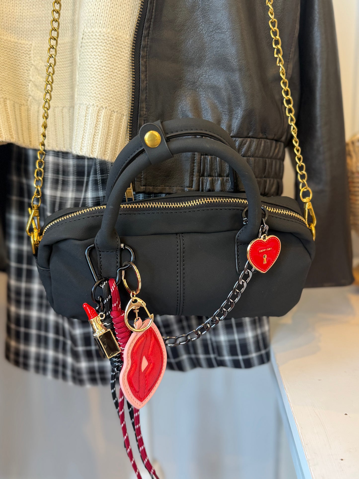 For The Love of Lips Bag Charm