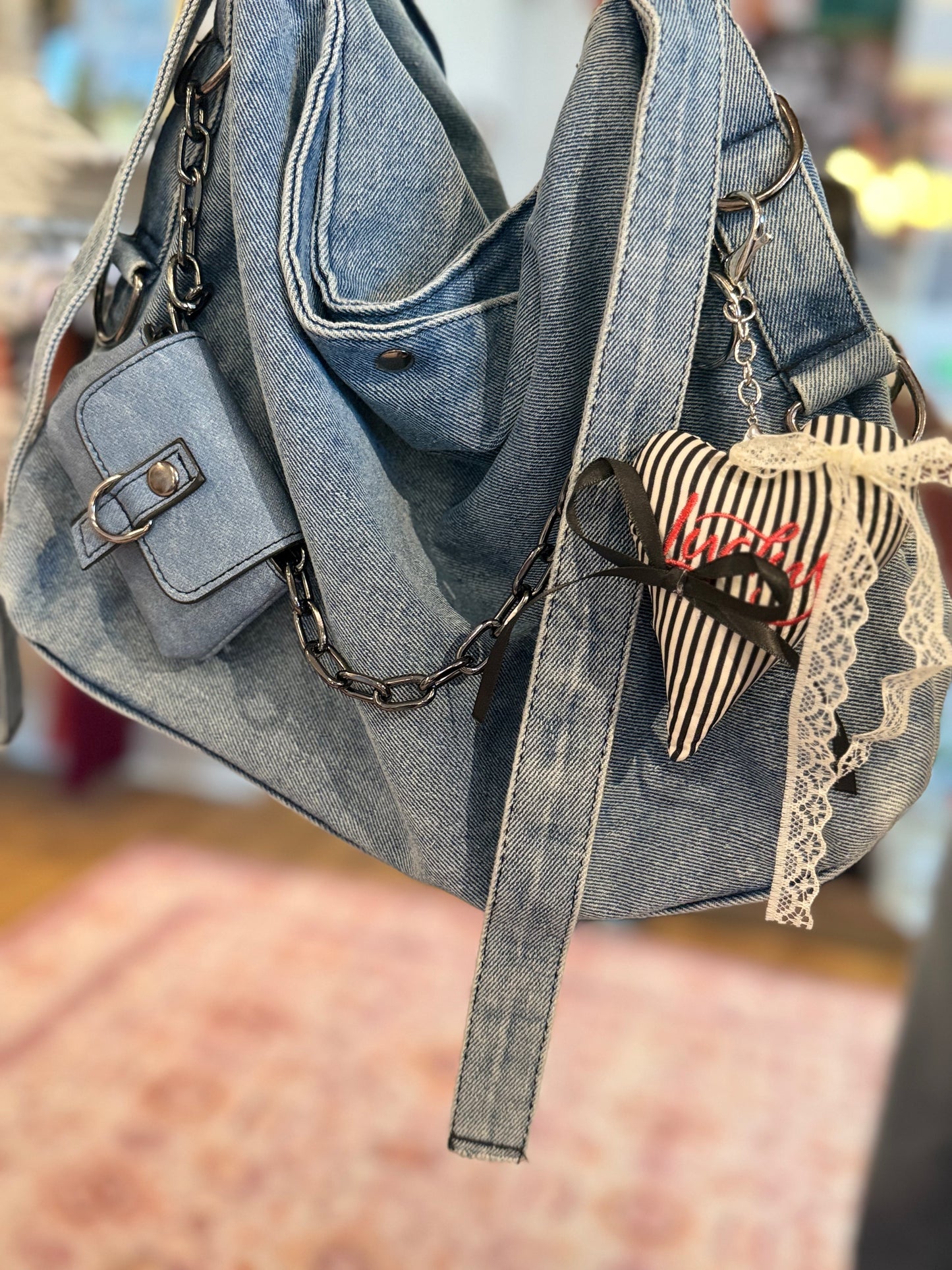 Lucky Heart Bag Charm