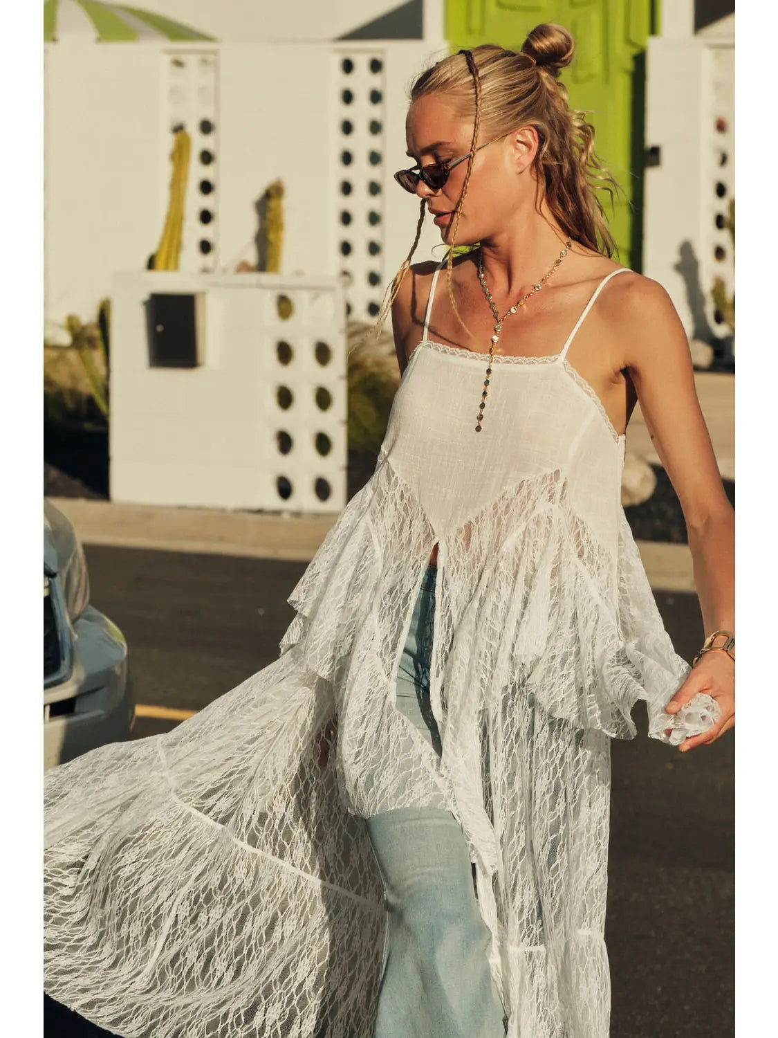 Moonlight Lace Slip Maxi