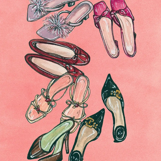 Never Too Many Shoes Art Print