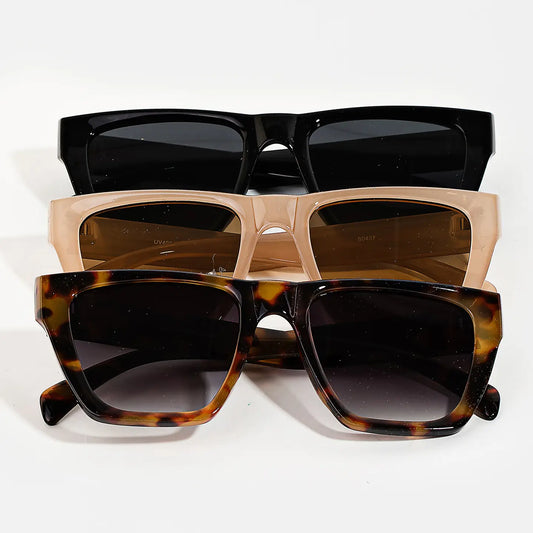 Large Cat Eye Square Frame Sunglasses