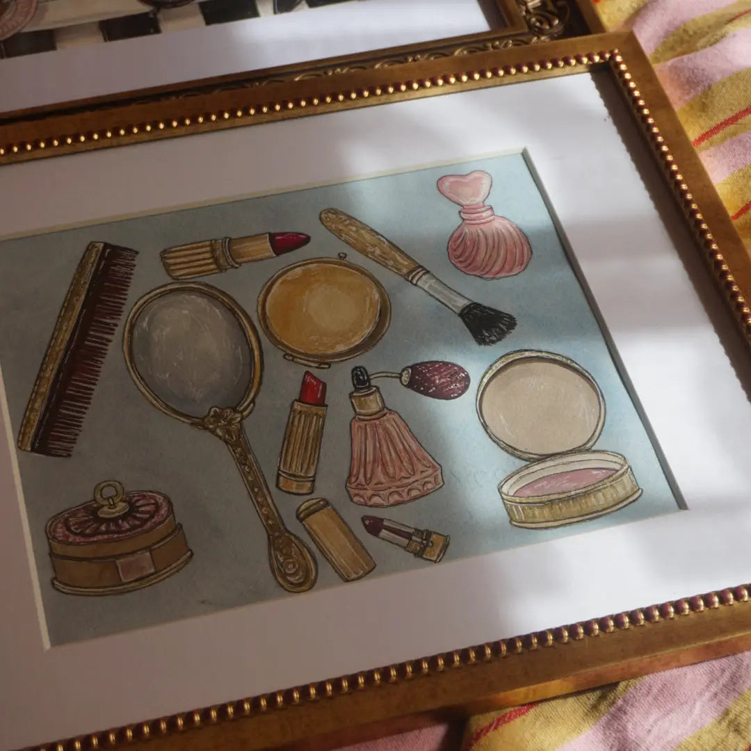 Vintage Vanity Set Fine Art Print