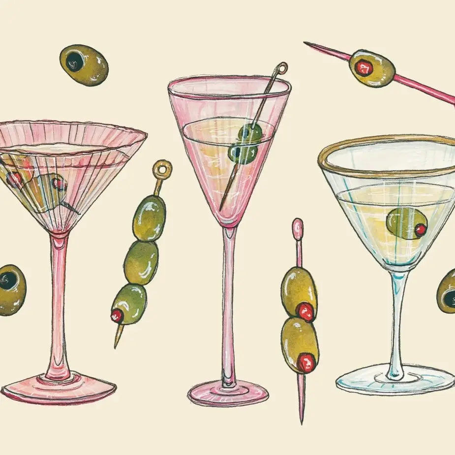 Pink Martini Cocktails Print