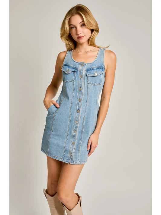 Chambray Denim Chic Dress