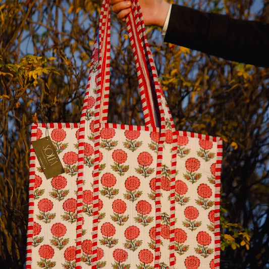 Bouquet Handmade Tote Bag