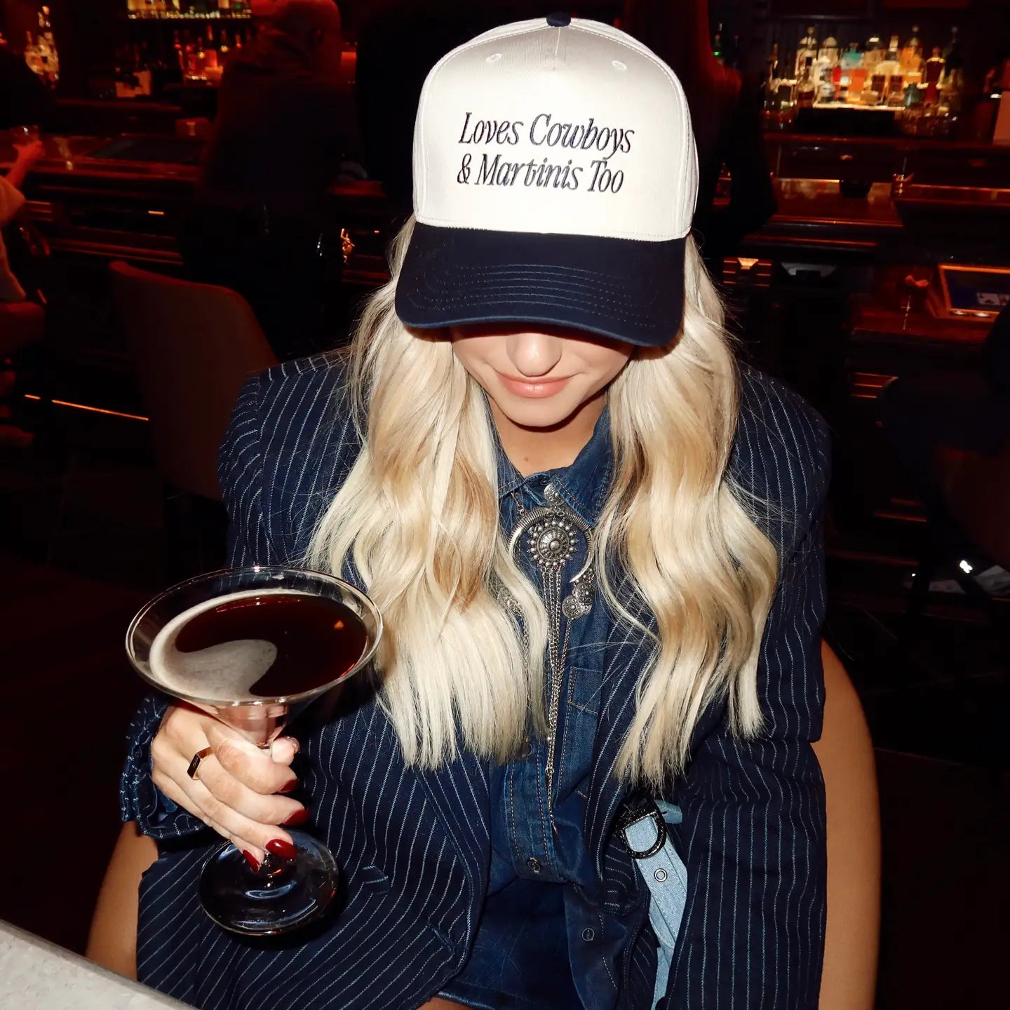 Loves Cowboys & Martinis Hat